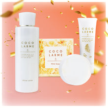 Load image into Gallery viewer, FLAT 50% OFF COCOLARME COMPLETE SET - [VCO Mild Soap &amp;White Lotion with FREE UV Cream]
